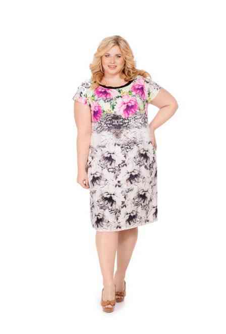 16279-1V Dress L,XL,2XL,3ХL(4), 107 cm, viscose | fresh-cotton.com