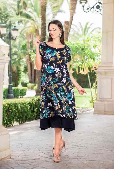 2521 N-13C Dress XL,2XL,3XL(3), cotton, 115 cm | fresh-cotton.com