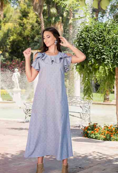 2543 N-47C Dress S,M,L(3), cotton, 135 cm | fresh-cotton.com