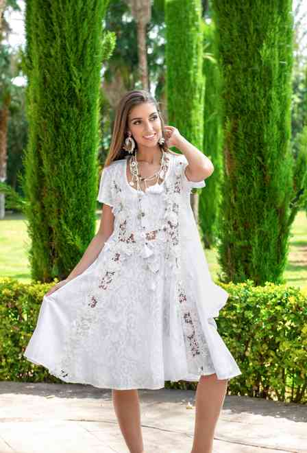 promocion 7.5e 2464 A-1C Vestido S,M,L(3), algodon, 97 cm | fresh-cotton.com