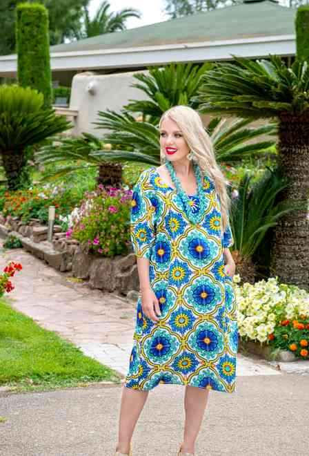2355 A-97C Dress 2XL,3XL,4XL(3), cotton, 100 cm | fresh-cotton.com