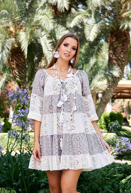 2363 A-6C Dress S,M,L(3), cotton, 80 cm | fresh-cotton.com