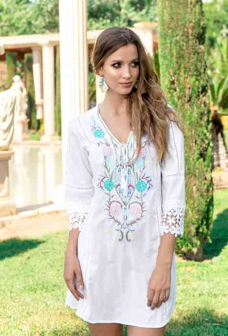 2103 F-1C Туника S,M,L,XL(4), 83см, хлопок | fresh-cotton.com