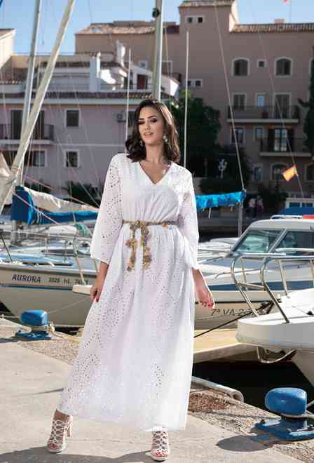 promocion 12.5e 21F-046C Vestido M,L,XL,2XL(4), 144 cm, algodon | fresh-cotton.com