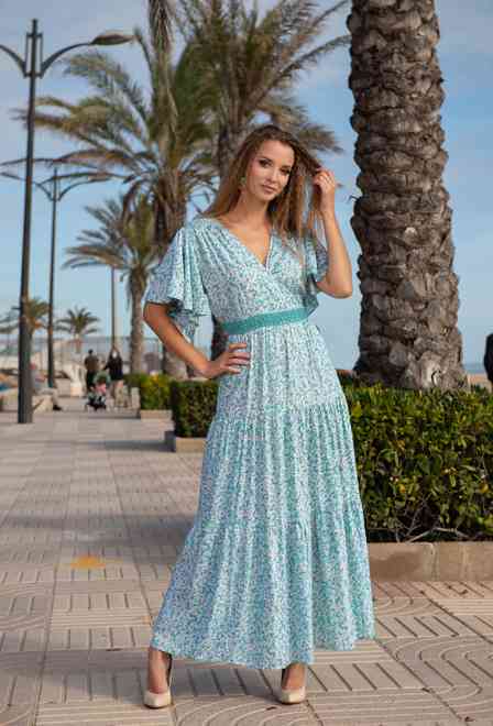 21A-209/3 V Dress M,L,XL,2XL(4), 139 см, viscose | fresh-cotton.com