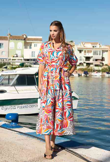 21NI-377/2 C Vestido S,M,L,XL(4), 132 cm, algodon | fresh-cotton.com