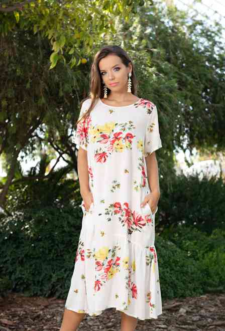 акцiя 8.5е. 21NI-334 V Сукня L,XL,2XL(3), 120 см, віскоза | fresh-cotton.com