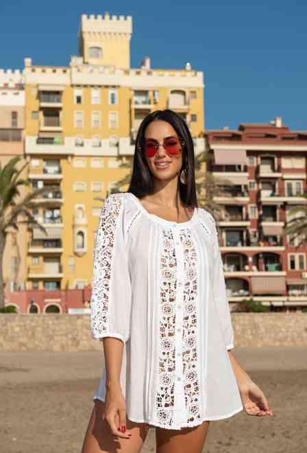 22F-507 C Blusa M,L,XL,2XL(4), algodon, 68 cm | fresh-cotton.com