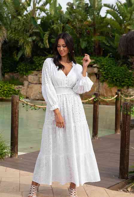 22F-541 C Dress S,M,L,XL(4), cotton, 132 cm | fresh-cotton.com