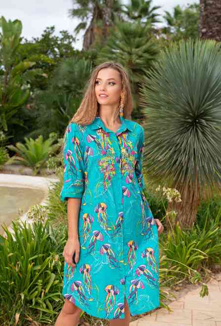 22A-419/2 C Tunica L,XL,2XL,3XL(4), algodon, 100 cm | fresh-cotton.com