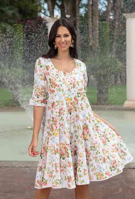 -30 22A-427/3 C Dress, M,L,XL,2XL(4), 100 cm, cotton | fresh-cotton.com