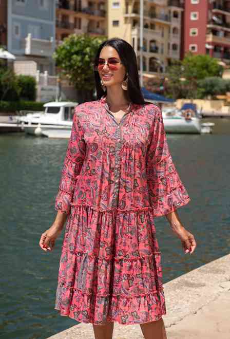 -30 22A-428/3 S Dress free size (2), 105 cm, silk | fresh-cotton.com