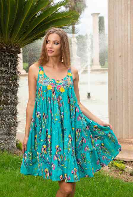 22A-432/3 C Vestido talla unica (2), 100 cm, algodon | fresh-cotton.com
