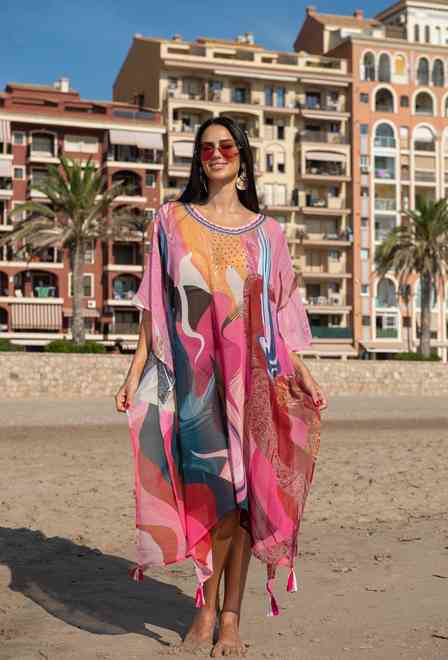 -30 22NI-607 SH Tunica talla unica (2), 110 cm, chifon | fresh-cotton.com