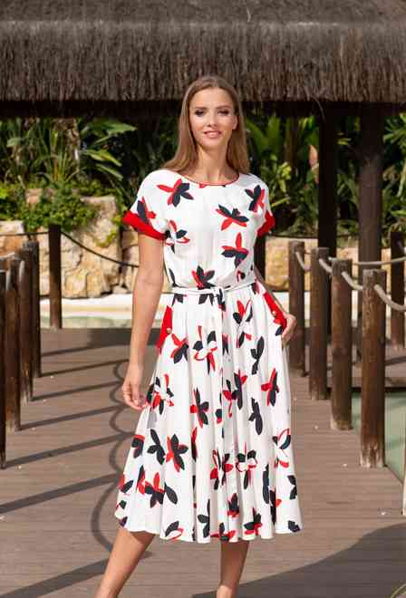 -30 22NI-615 V Vestido M,L,XL(3), 118 cm, viscosa | fresh-cotton.com