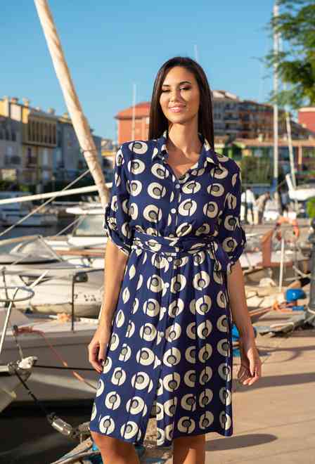 PROMO 22NI-608/4 V Dress M,L,XL,2XL(4), 100 cm, viscose | fresh-cotton.com