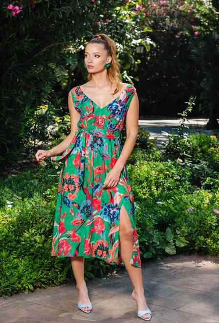 -20 4015 EF-5 VM Vestido, S/M, L/XL(4), modal viscosa. 127 cm | fresh-cotton.com