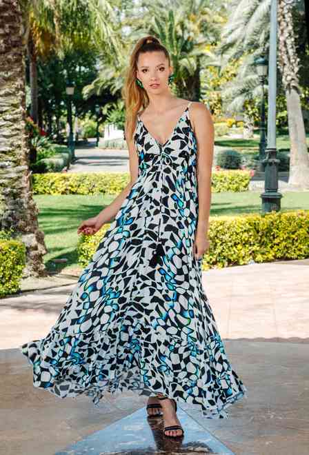 -20 4008 EF-1 RC Dress, free size (2), crepe rayon. 145 cm | fresh-cotton.com