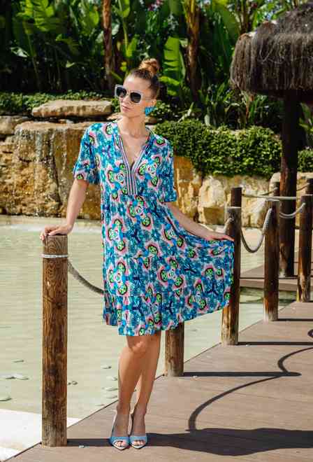 -20 4019 EF-8 VM Vestido, S,M,L(3), modal viscosa. 95 cm | fresh-cotton.com