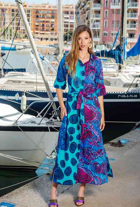 4217 A-38 C M,L,XL,2XL(4), хлопок. Платье 132 см | fresh-cotton.com