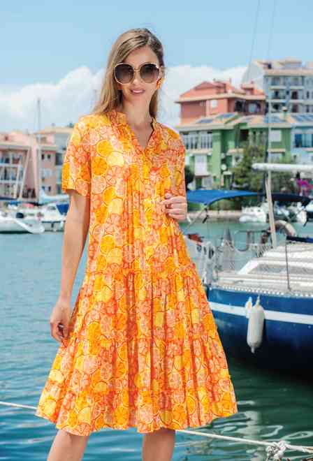 -20 4412 IN-24 C Dress, M/L, XL/2XL (4), cotton. 106 cm | fresh-cotton.com