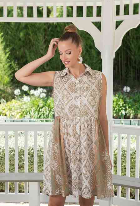 -20 4233 A-39 C Dress, S/M, L/XL(2), cotton. 95 cm | fresh-cotton.com