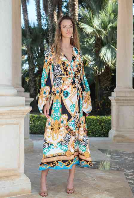 -20 4039 EF-18 S Dress, free size (2), silk satin. 133 cm | fresh-cotton.com