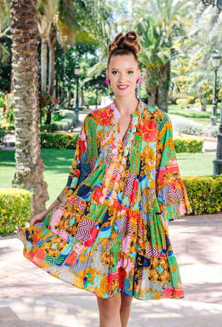 -20 4210 A-34 C Dress, S/M, L/XL(2), cotton. 95 cm | fresh-cotton.com