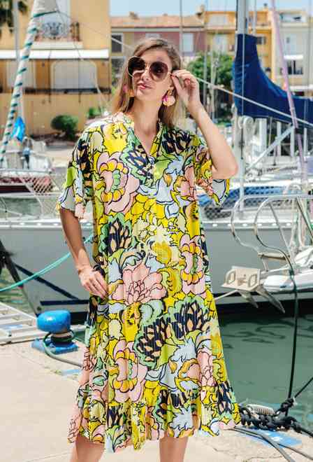 -20 4415 IN-25 LV Dress, M/L, XL/2XL (4), viscose 114 cm | fresh-cotton.com