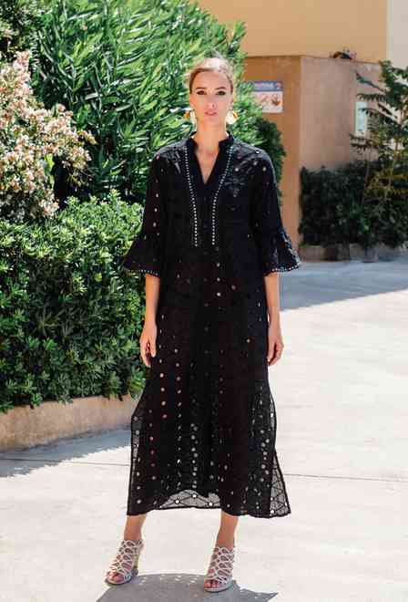 -20 4079 EF black C Tunica, S/M,L/XL(2), cotton. 132 cm | fresh-cotton.com