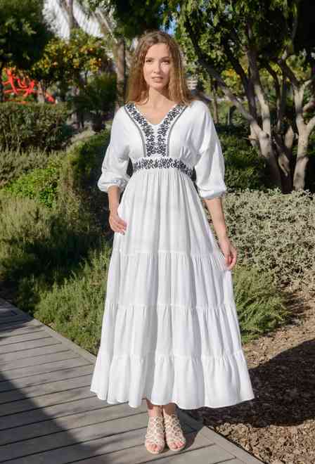 -40 4090 EF V Vestido S,M,L(3) viscosa. | fresh-cotton.com