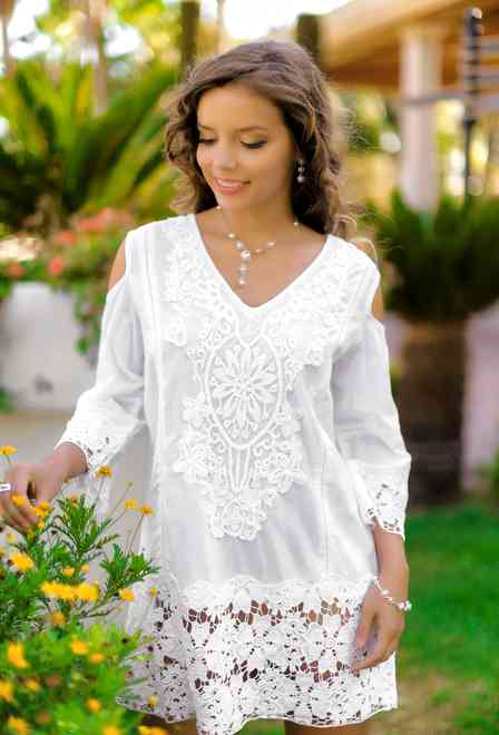 370 F-1c Tunica M,L,XL,2XL(4), 84 cm, cotton | fresh-cotton.com