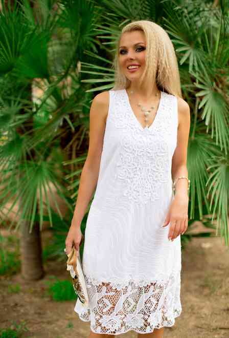 606 F-1c Dress S,M,L,XL(4), 100 cm, cotton | fresh-cotton.com