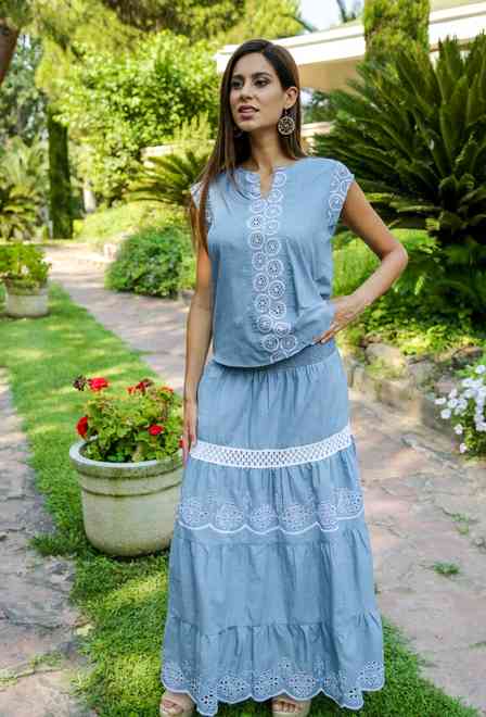 008 A-1c Skirt free size (2), 96 cm, cotton | fresh-cotton.com