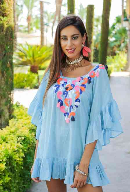 218 A-2c Tunica S,M,L(3), 78 cm, cotton | fresh-cotton.com