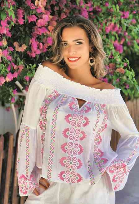274 A-3v Blouse M,L,XL(3), 43 cm, viscose | fresh-cotton.com