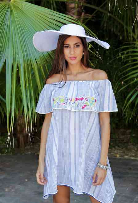 promocion 8.50e 508 A-1c Vestido S,M,L,XL(4), 82 cm, algodon | fresh-cotton.com