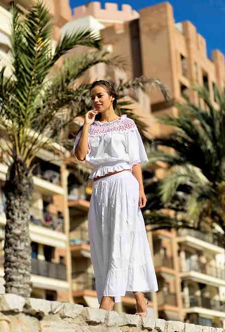 001 I-1c Skirt free size (2), 90 cm, cotton | fresh-cotton.com