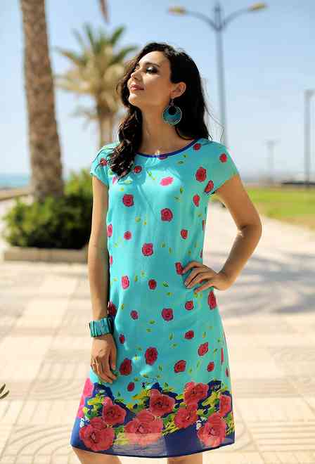 438 I-1v Dress S,M,L,XL(4), 97 cm, viscose | fresh-cotton.com