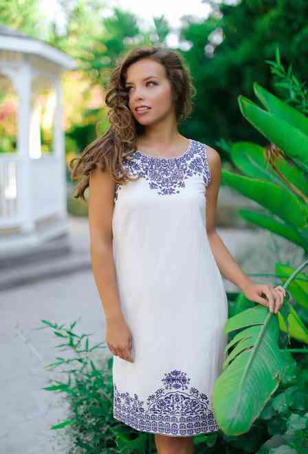 447 I-1c Dress S,M,L (3), 97 сm, cotton | fresh-cotton.com