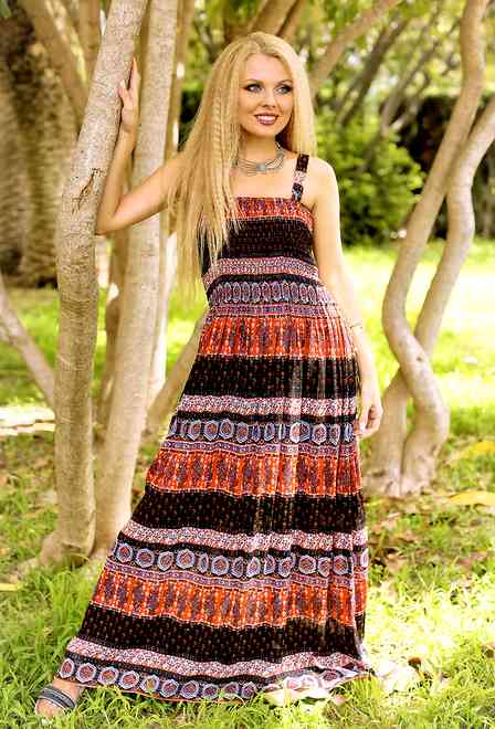 466 I-1cc Dress free size (2), 136 см, cotton | fresh-cotton.com