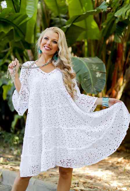 643 F-1c Dress S,M,L(3), 91 cm, cotton | fresh-cotton.com