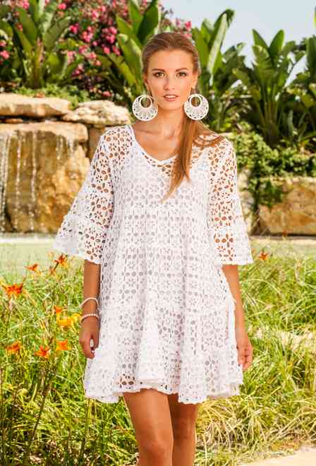 1607 F-1c Dress S,M,L(3), 90 cm, cotton | fresh-cotton.com