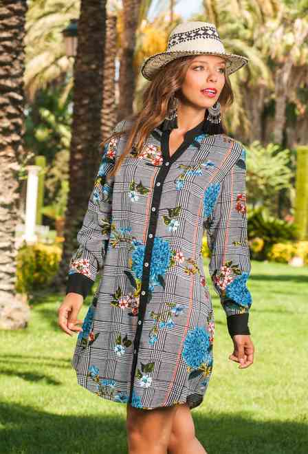 1258 I-3v Туника M,L,XL,2XL(4), 90 см, вискоза | fresh-cotton.com
