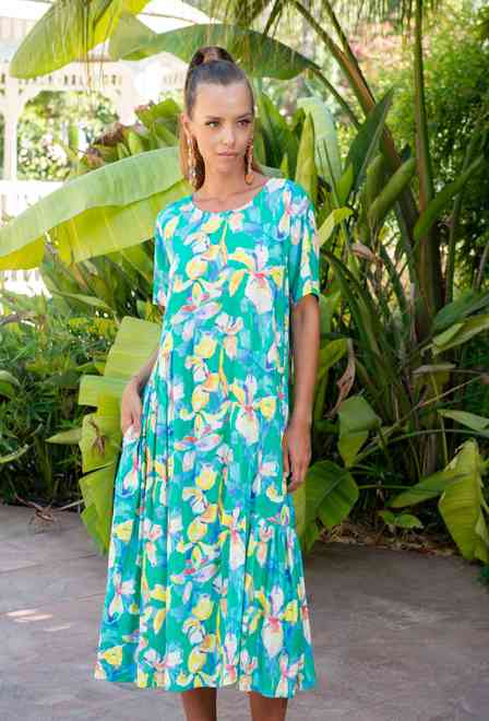 PROMO 23NI-946/4V Dress L,XL,2XL,3XL(4), 120 cm, viscose | fresh-cotton.com
