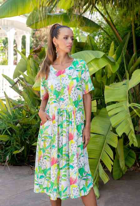 23NI-9251V Dress S,M,L(3), 110 cm, viscose | fresh-cotton.com