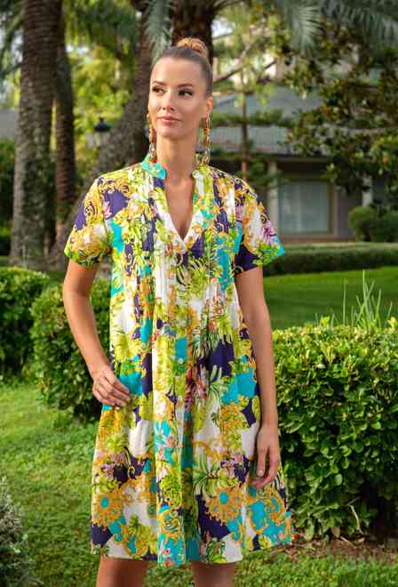 23NI-916/14 С Vestido M,L,XL,2XL(4), 100 cm, algodon | fresh-cotton.com