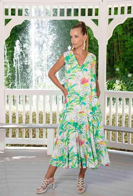 PROMO 23NI-930/4V Vestido L,XL,2XL(3), 125 cm, viscosa | fresh-cotton.com