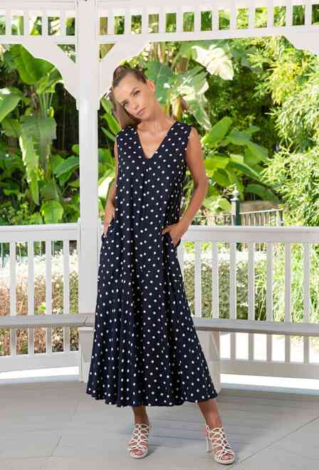 23NI-931/5V Vestido L,XL,2XL(3), 128 cm, viscosa | fresh-cotton.com