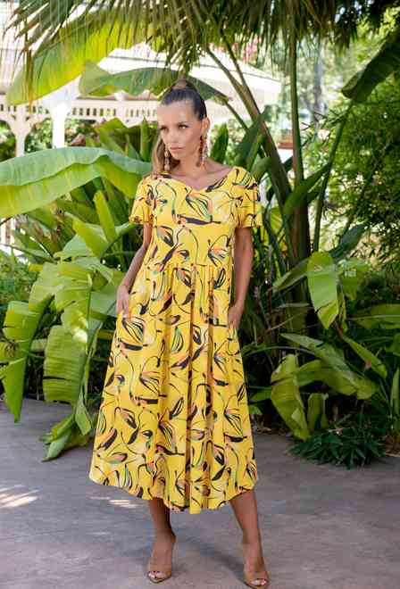 23NI-941/3V Dress M,L,XL,2XL(4), 120 cm, viscose | fresh-cotton.com